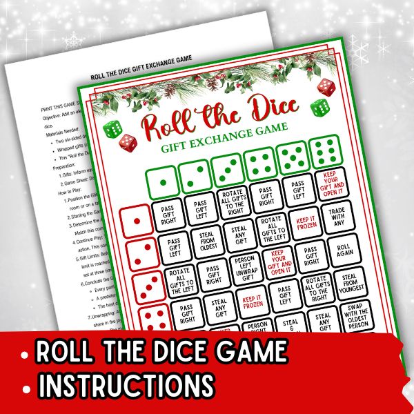 dice gift exchange game