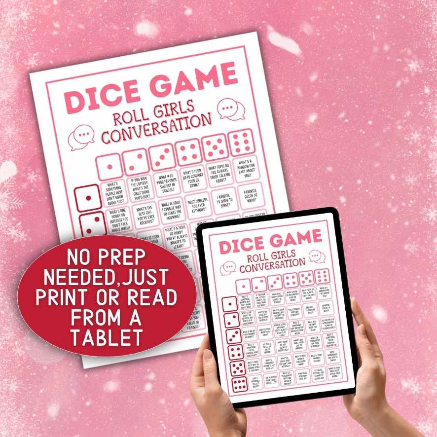 conversation dice game