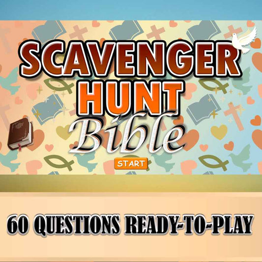 Bible scavenger hunt game