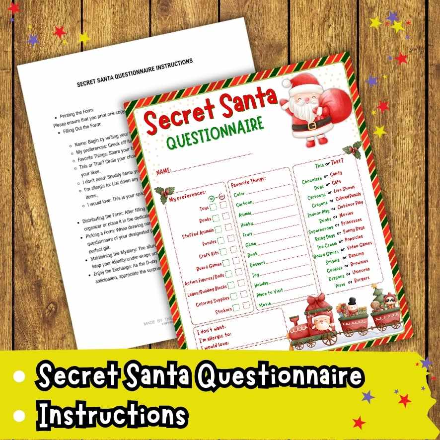 Merry Kids Secret Santa Questions