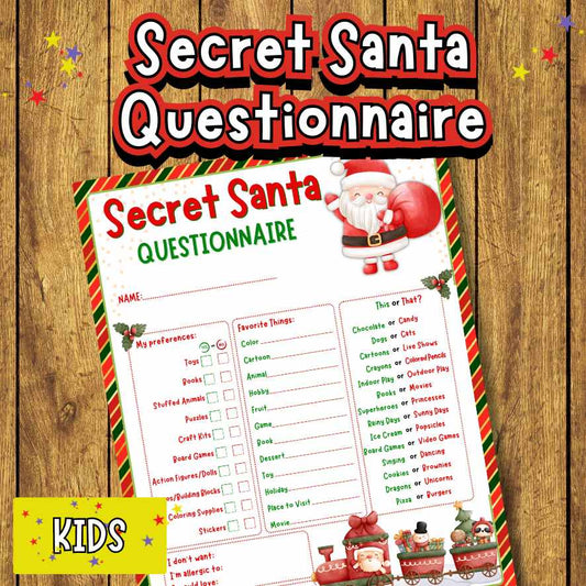 Christmas Questionnaire for Kids