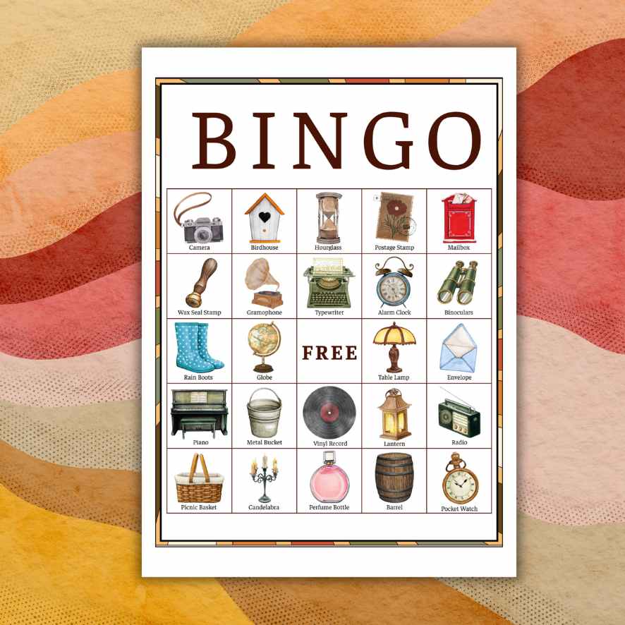 bingo activity for seniors printable

