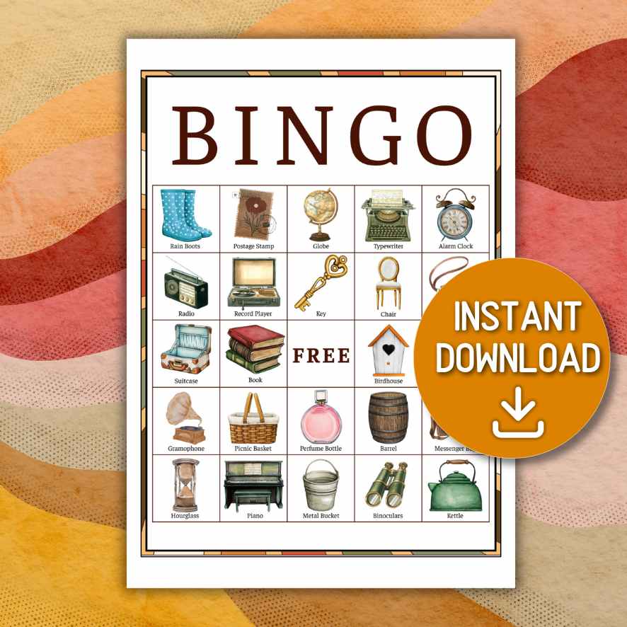 large bingo cards for seniors