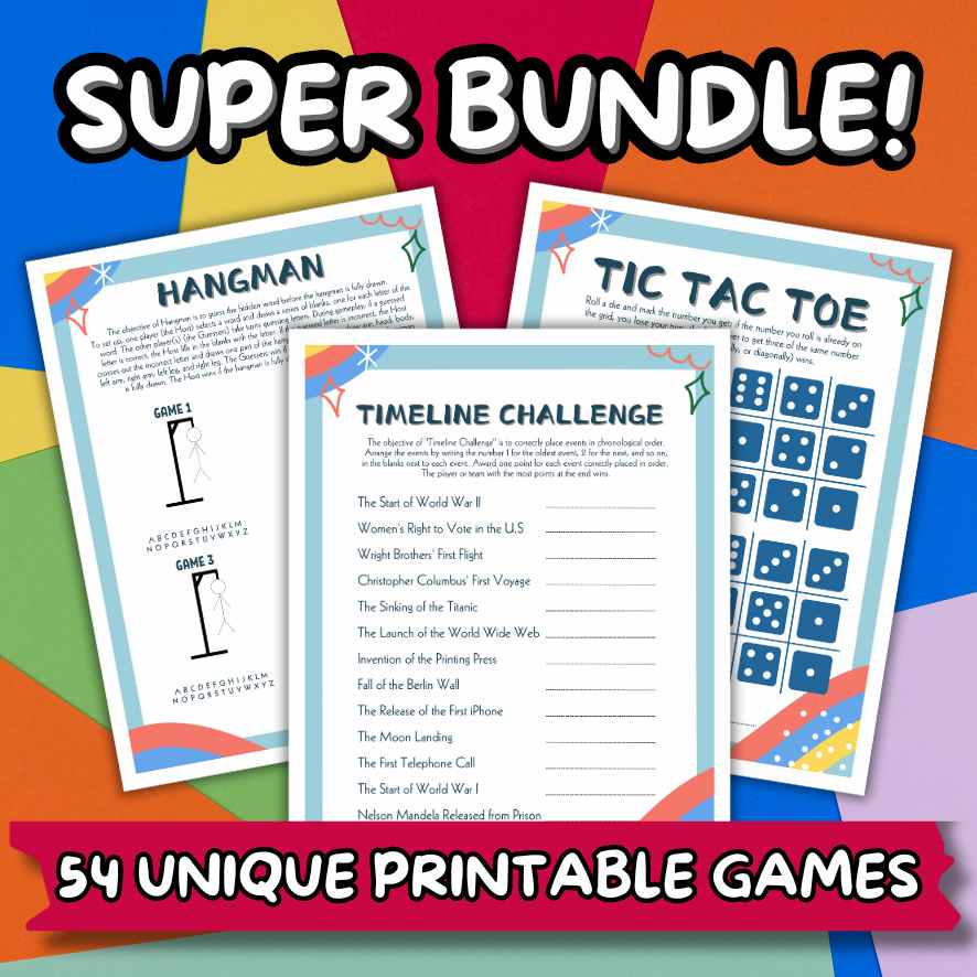 printable games for family night