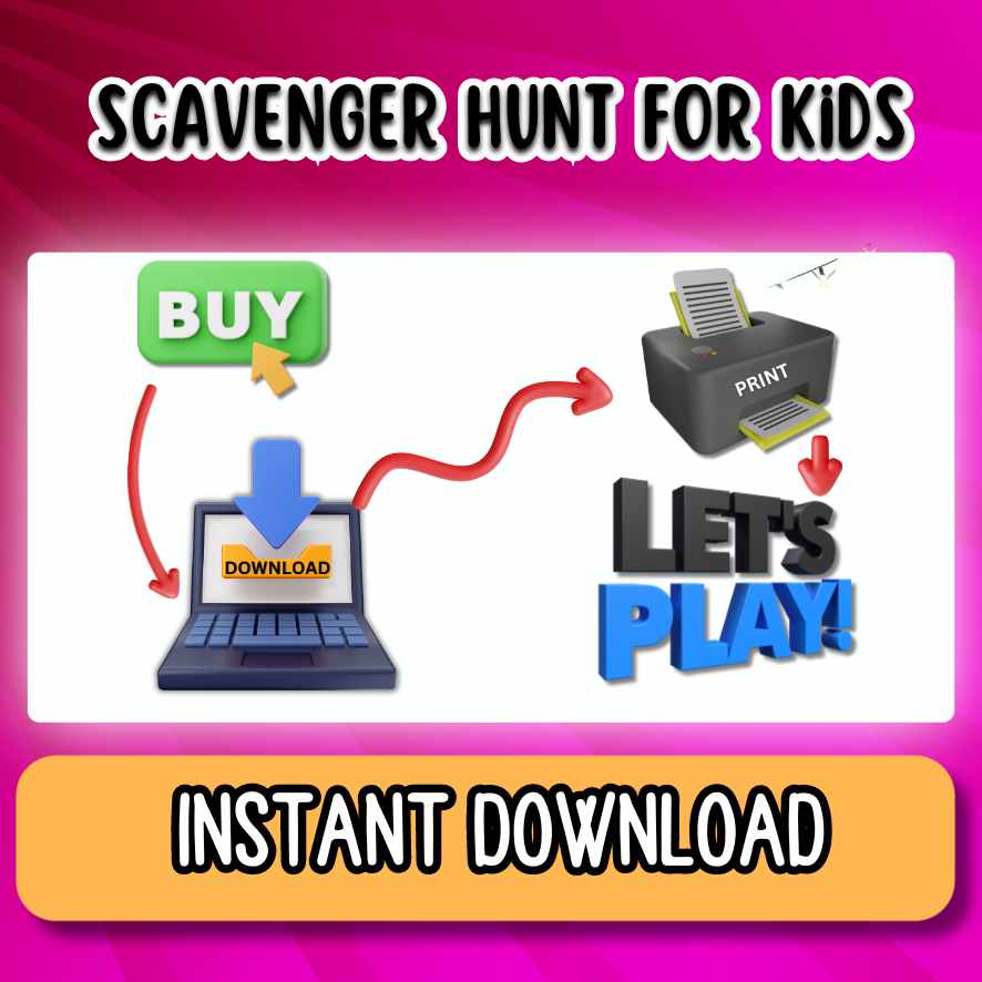 outdoor scavenger hunt for kids