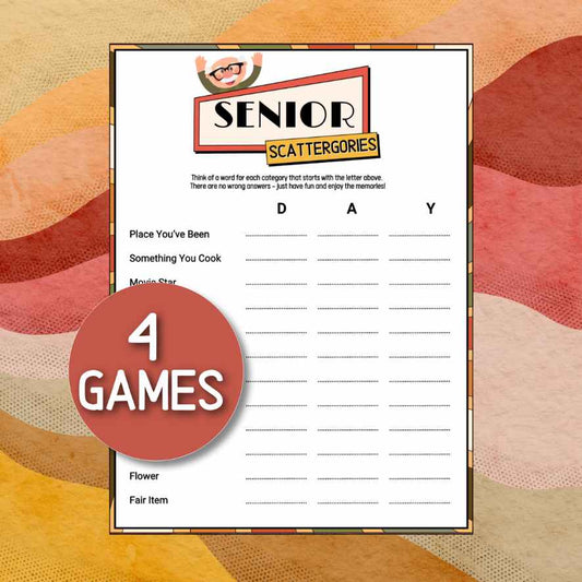 senior citizens scattergories game