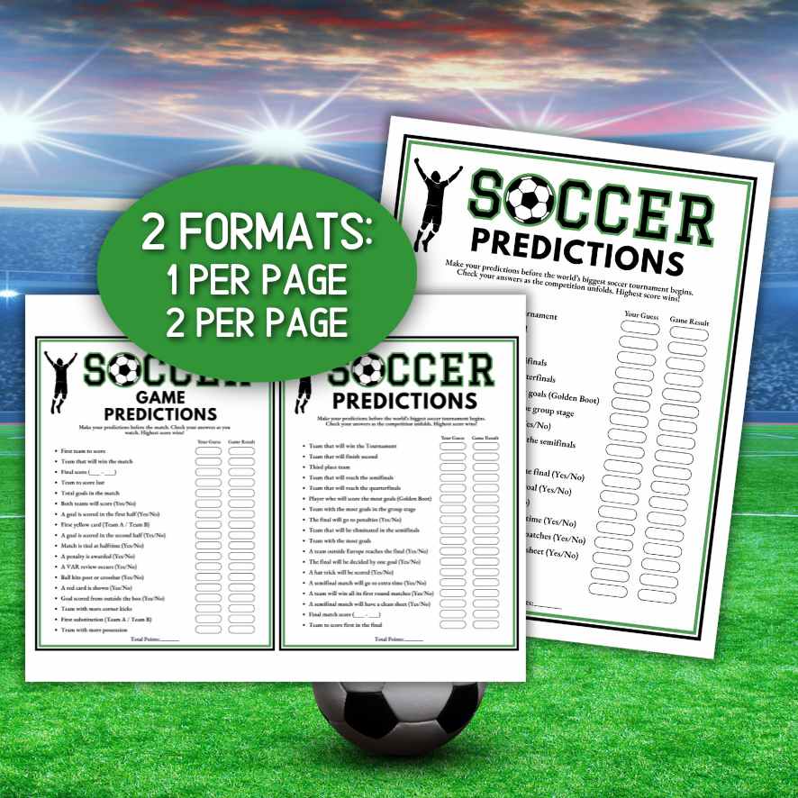 printable soccer game

