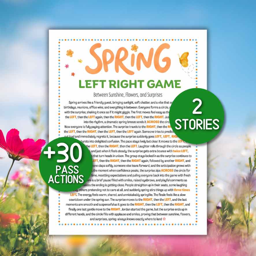 spring left right game printable