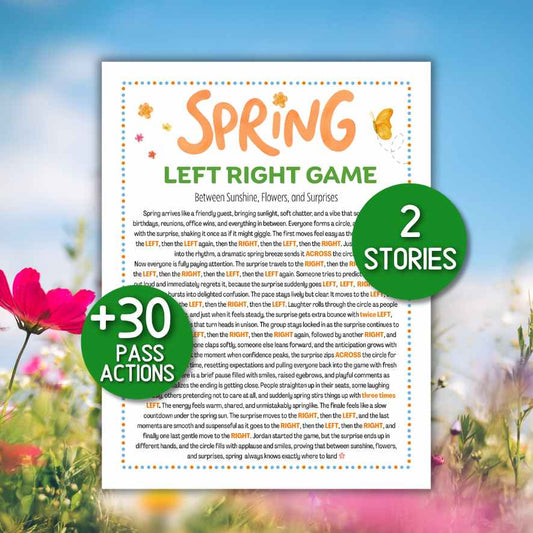 spring left right game printable