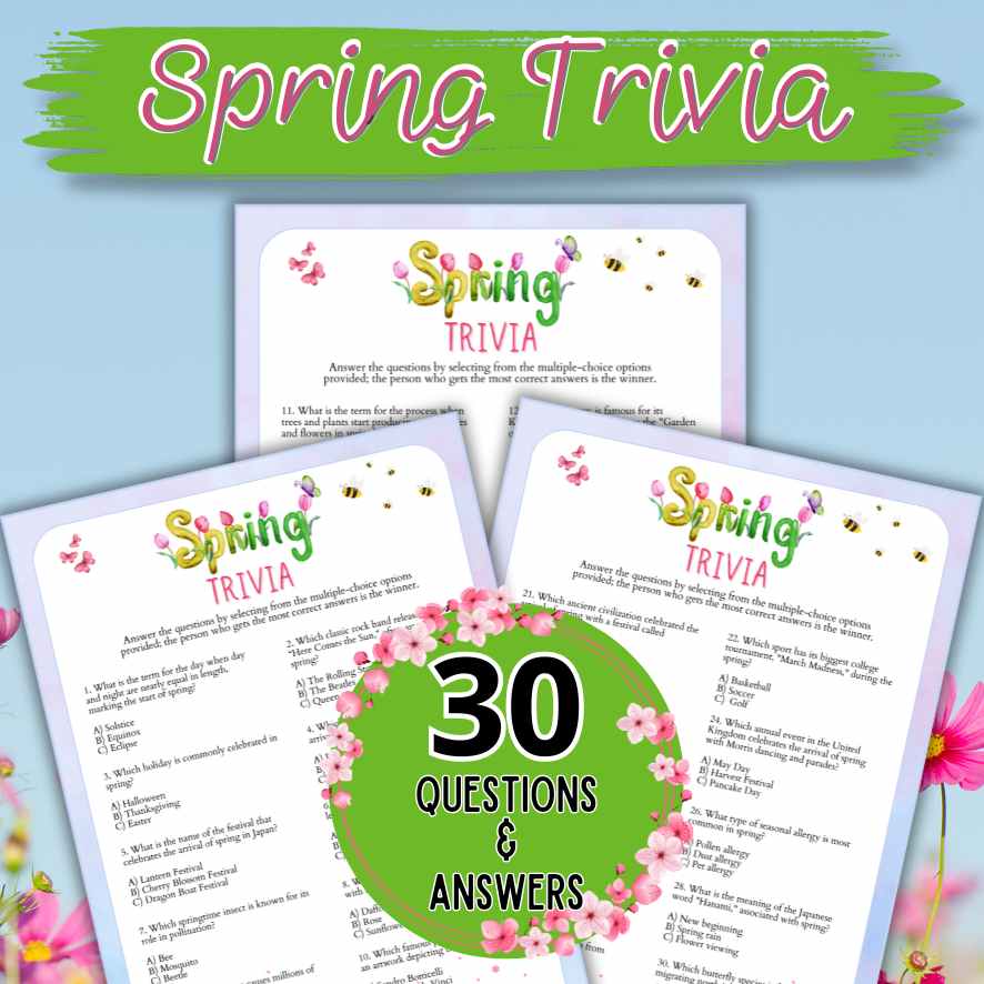 spring trivia questions and answers multiple choice

