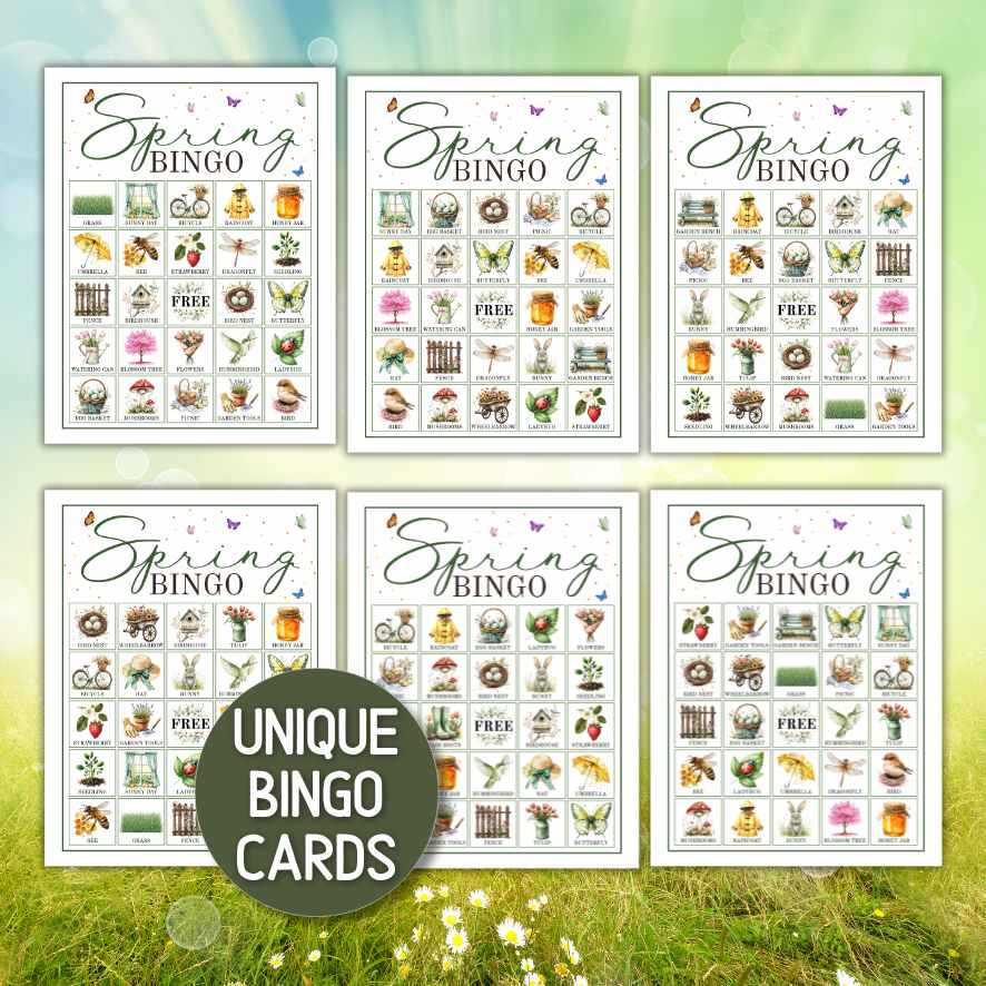 springtime bingo printable