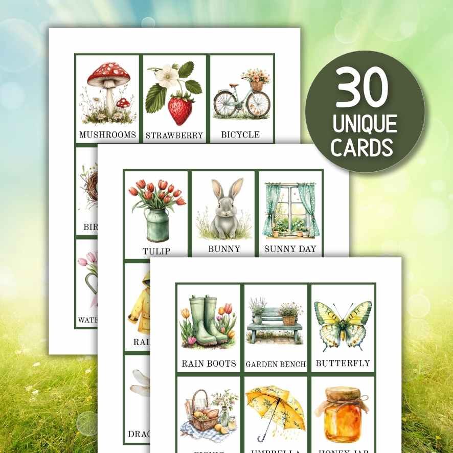 spring bingo for adults

