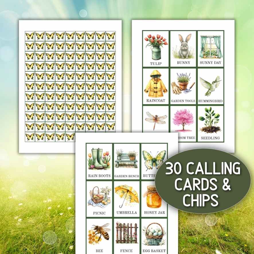 spring bingo party game