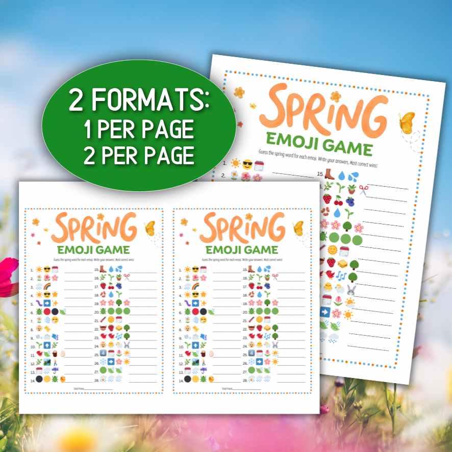 spring guess the emoji game

