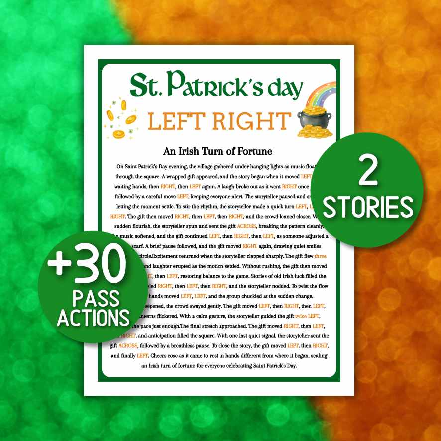 st patrick's day left or right game

