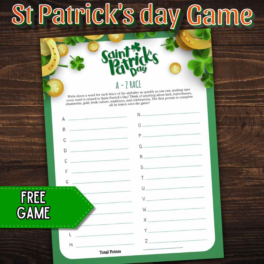 St Patricks Drinking Games for Adults