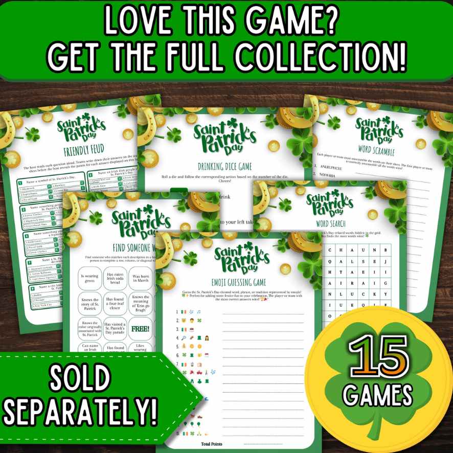 St. Patty´s day games for adults

