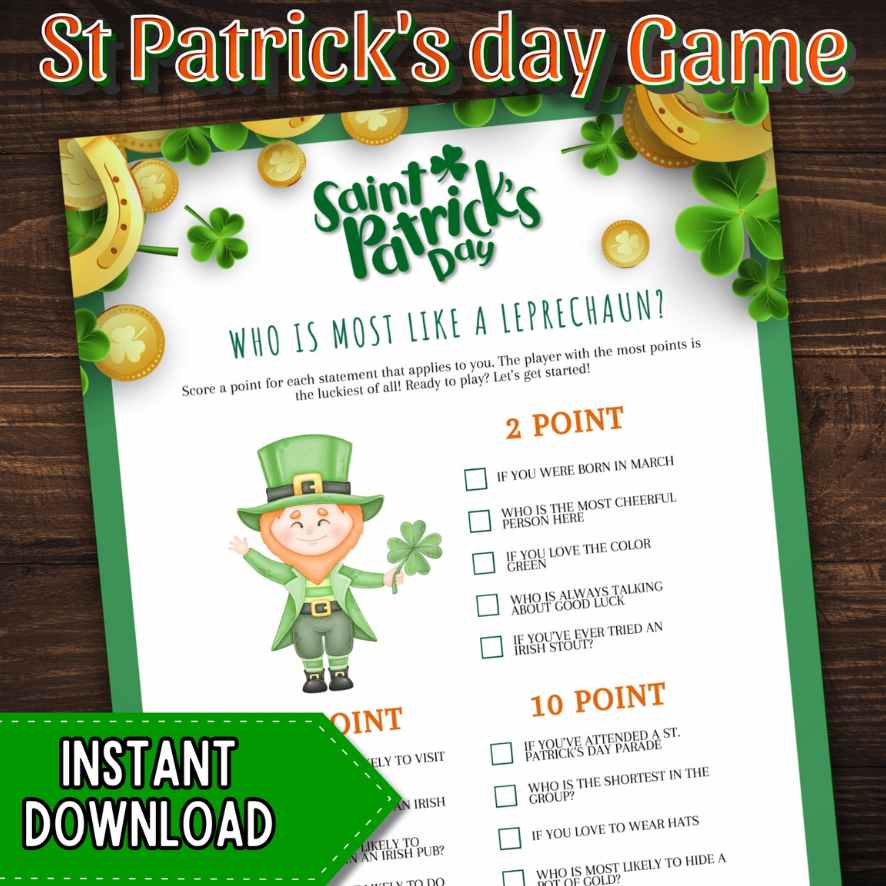 who is most like a leprechaun game st patric