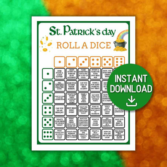 st patricks day roll a dice game