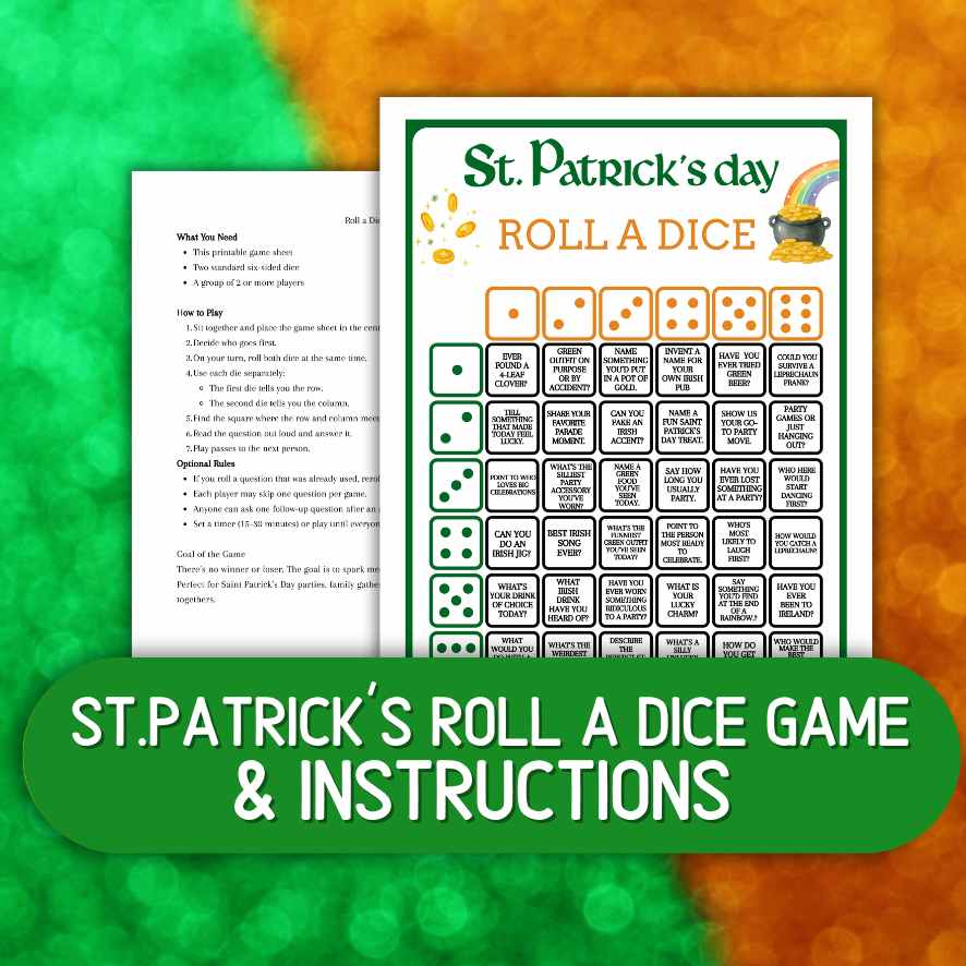 st paddys day dice game