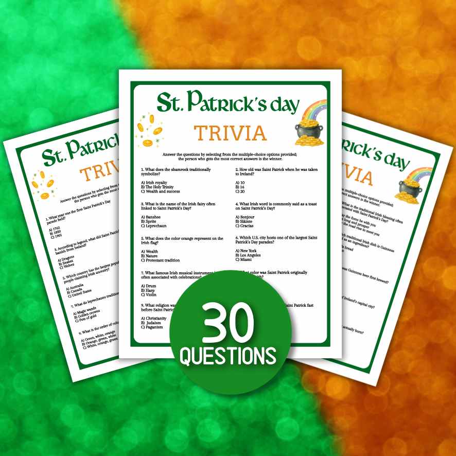 st patricks day trivia game