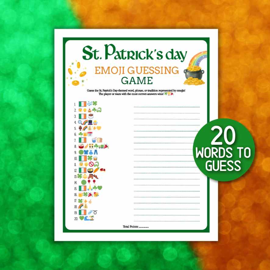 saint patrick´s day emoji game