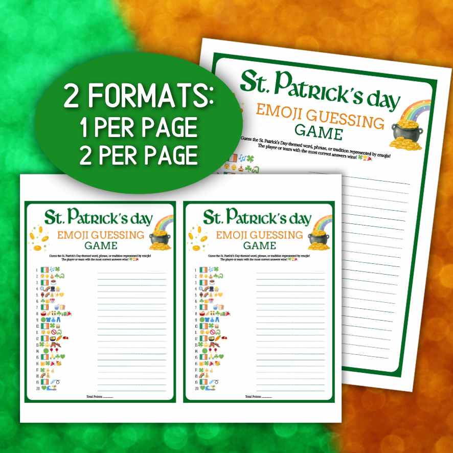 st. patrick´s day emoji quiz with answers

