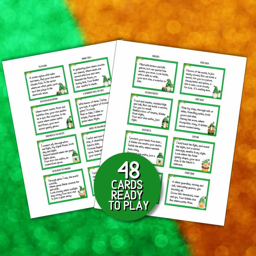 st patrick´s day treasure hunt
