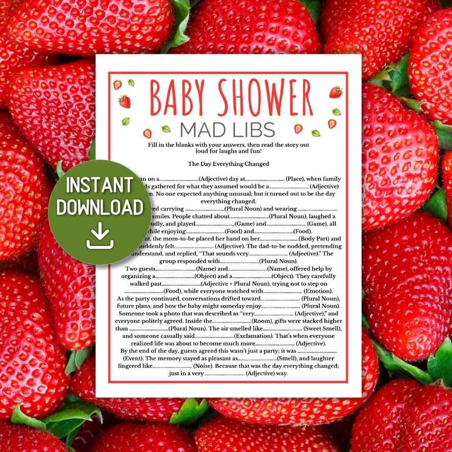 printable baby shower games