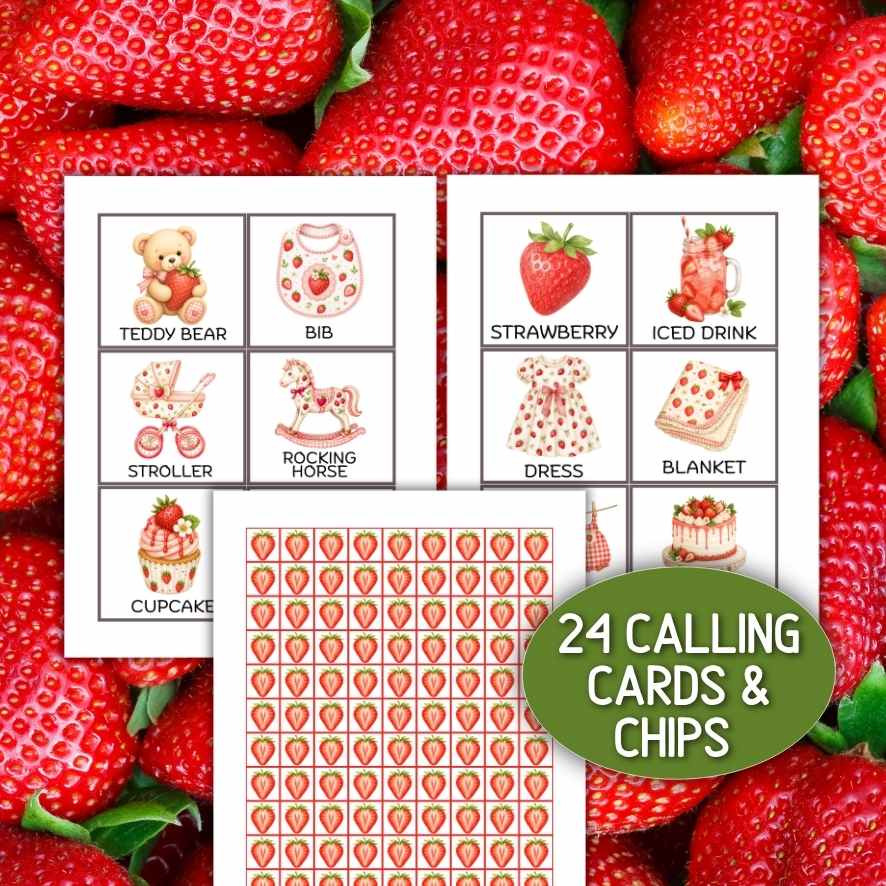 berry baby shower bingo game