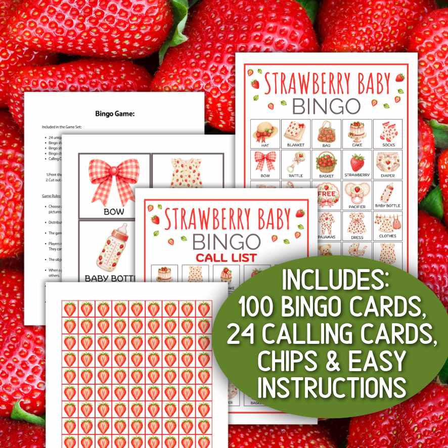 berry themed bingo