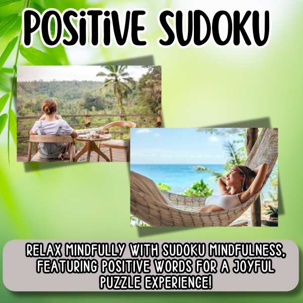 Free Positive Sudoku for Mindfulness Pintable