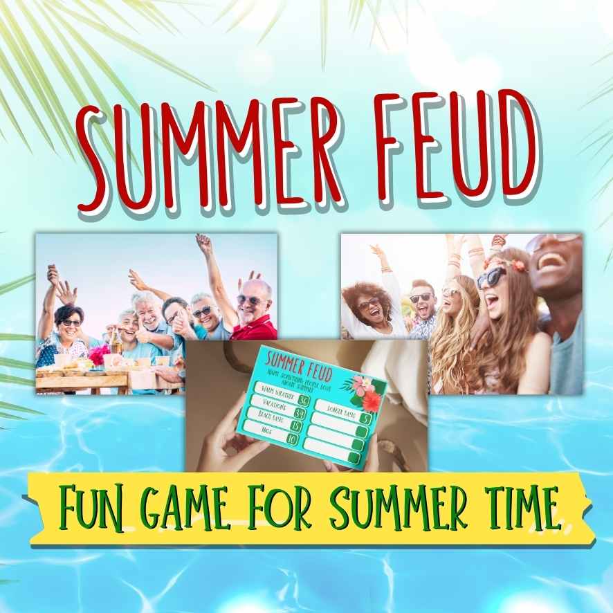 Summer-themed printable game