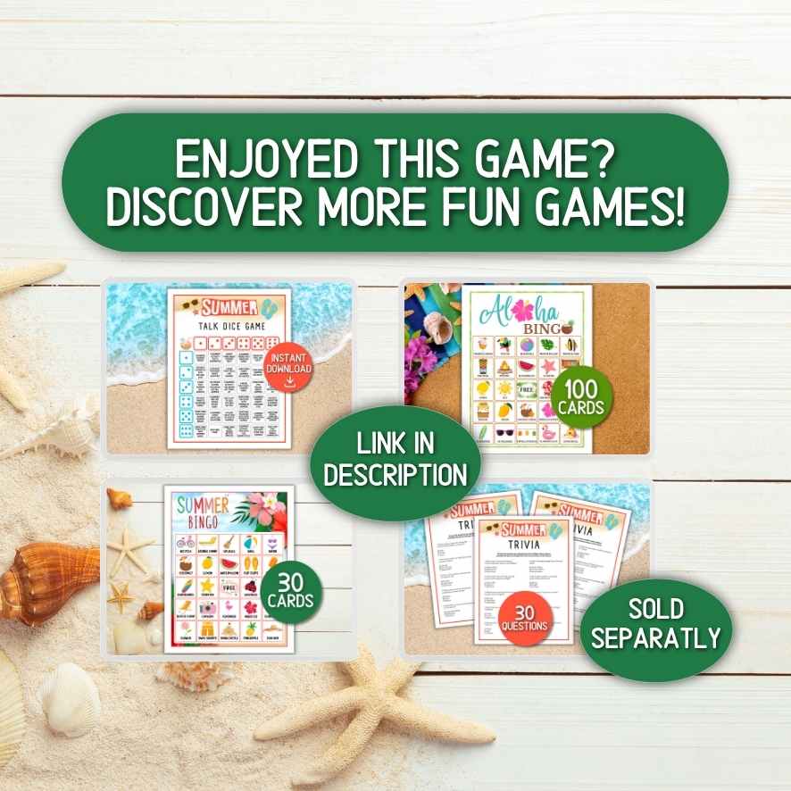 printable summer games