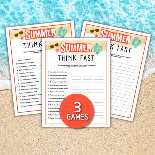 summer think fast game