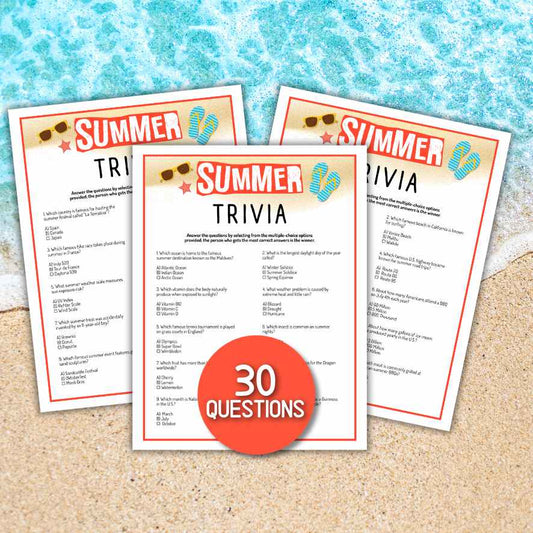 summer trivia game printable

