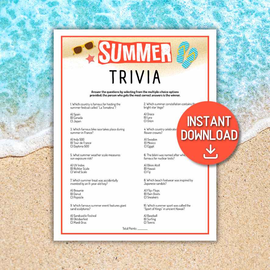 summer trivia questions