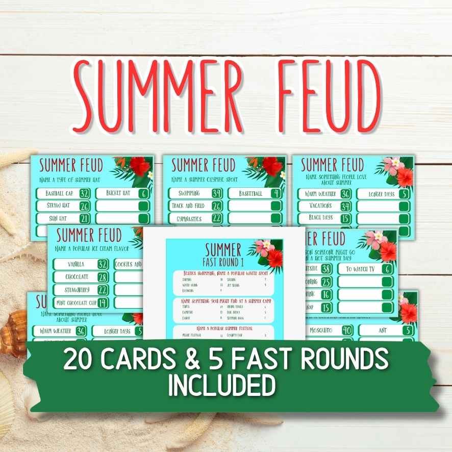 summer feud printable game