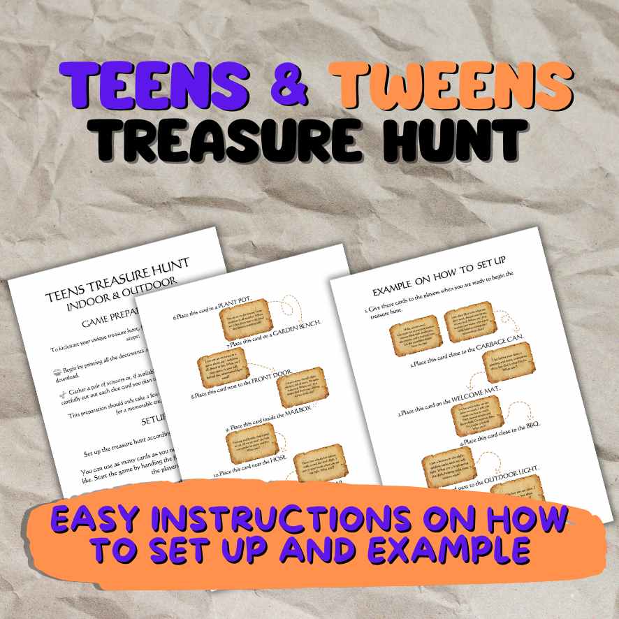 indoor teen scavenger hunt

