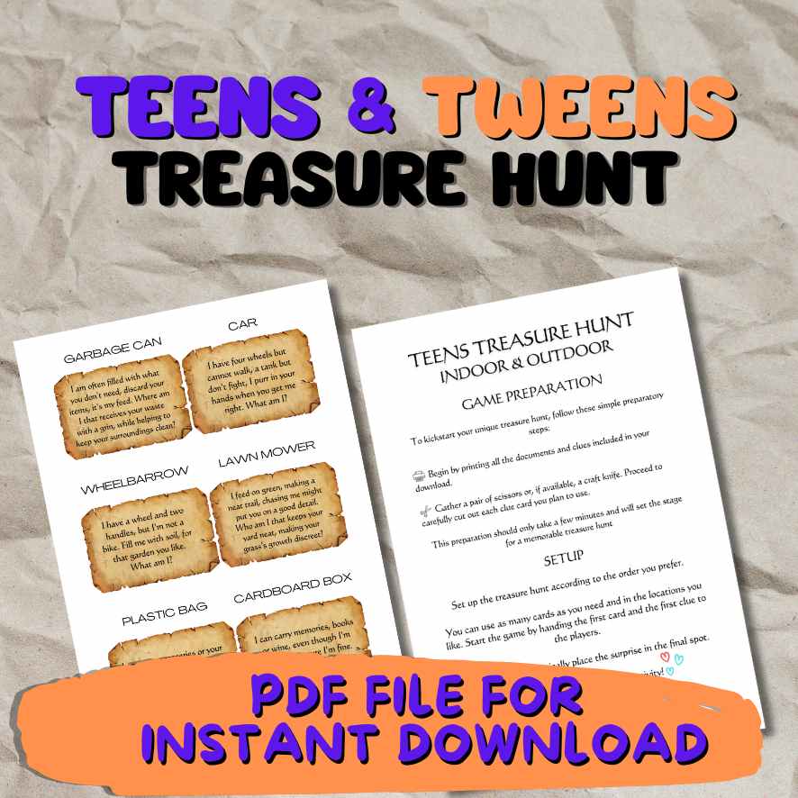 teen outdoor scavenger hunt