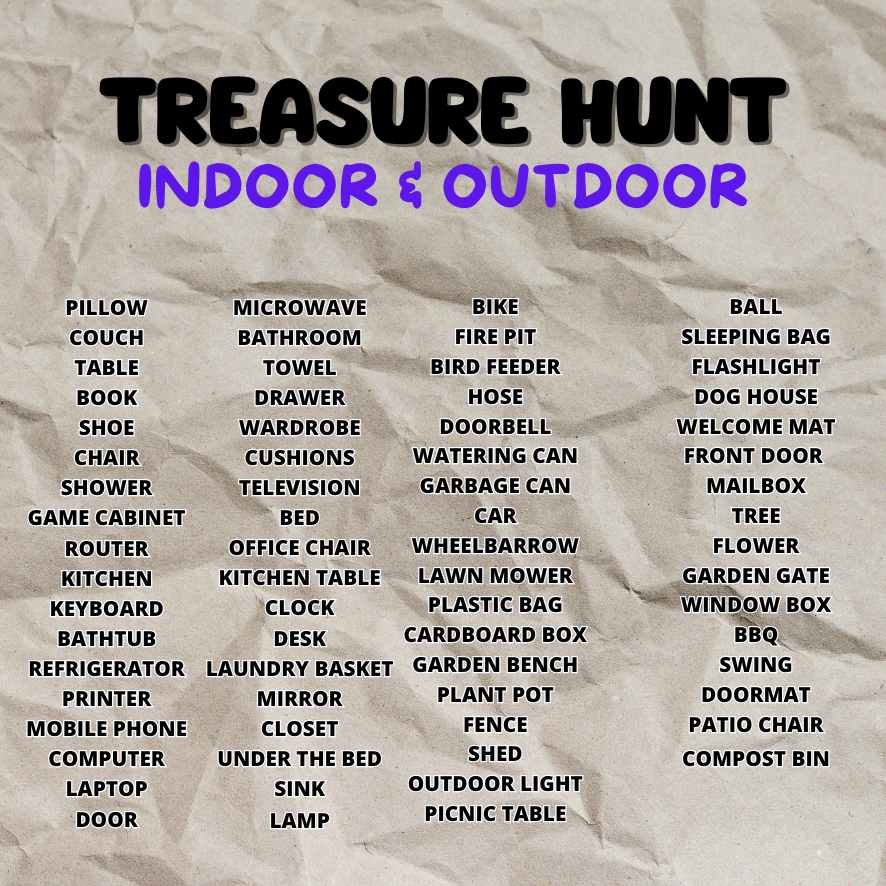 teen scavenger hunt game