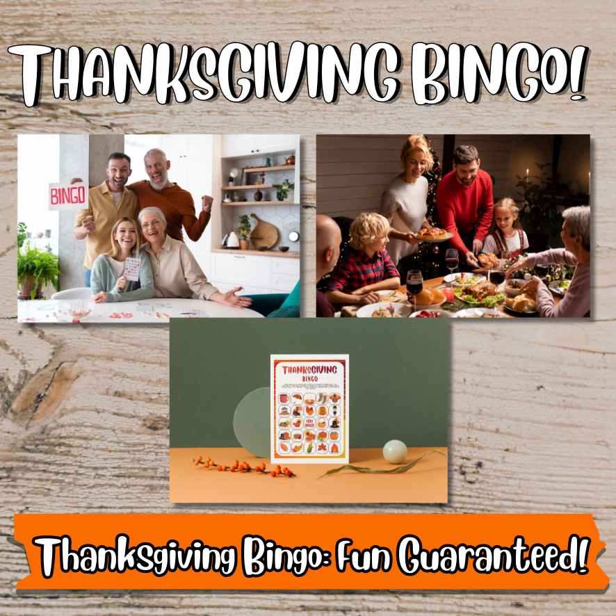 Thanksgiving Bingo Instant Download