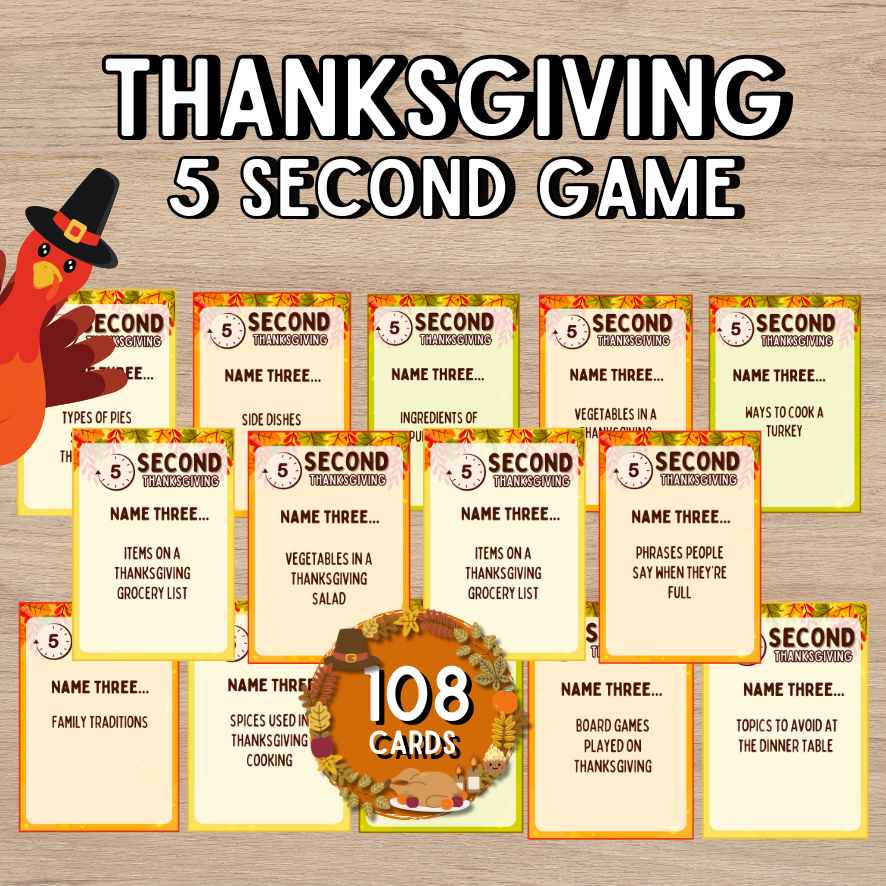Thanksgiving 5 Second Game
