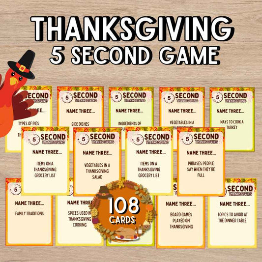 Thanksgiving 5 Second Game

