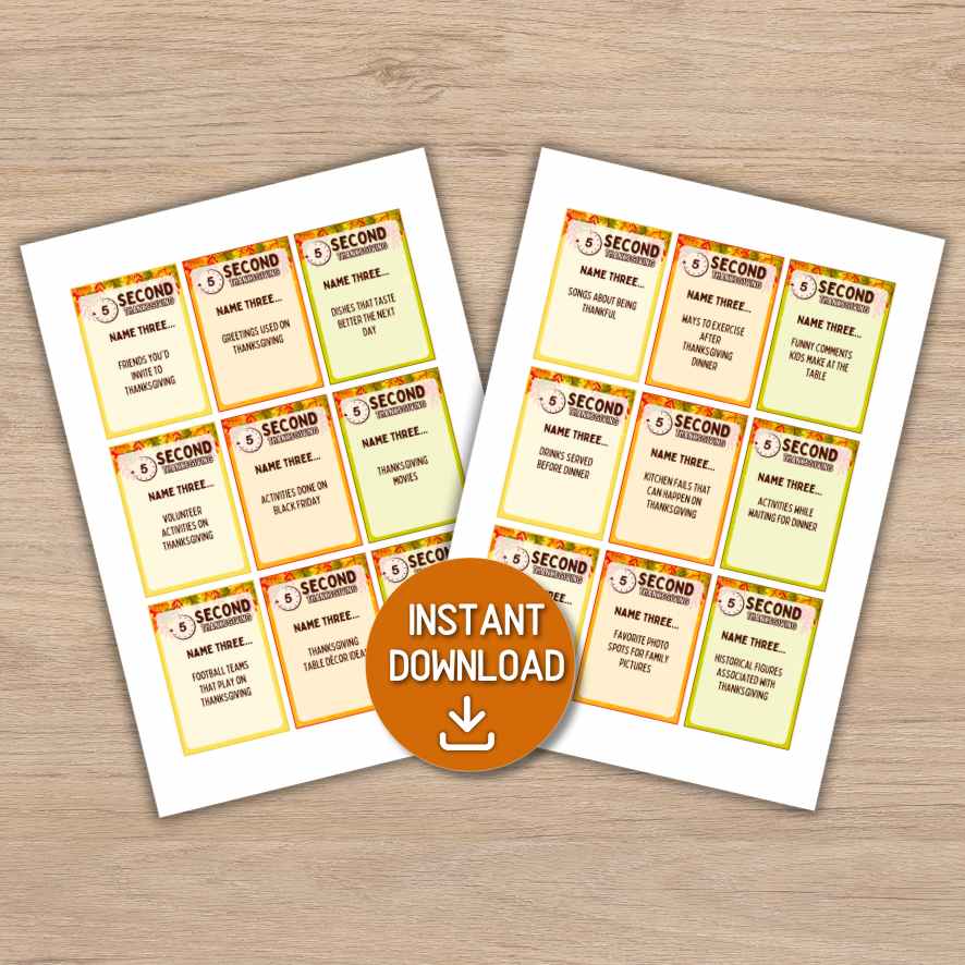 5-second Thanksgiving challenge