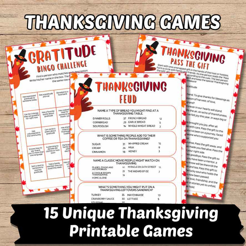 THANKSGIVING BUNDLE GAMES FOR ADULTS – The Game Room