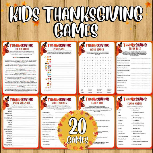 thanksgiving games for kids