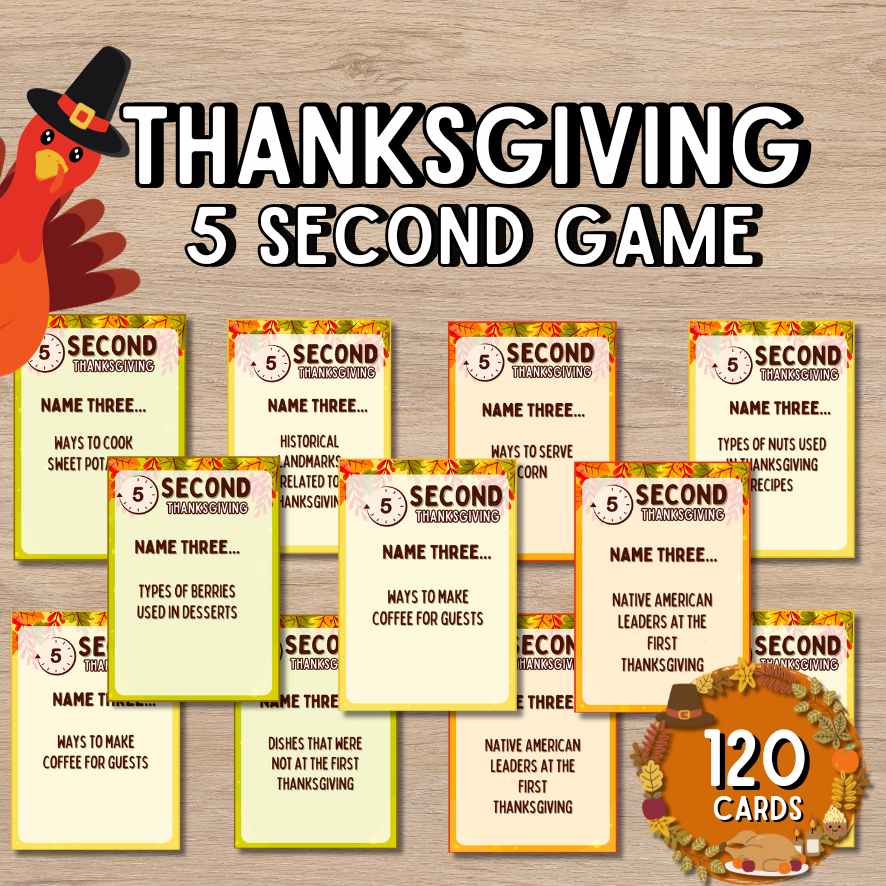 THANKSGIVING 5 SECOND GAME – The Game Room