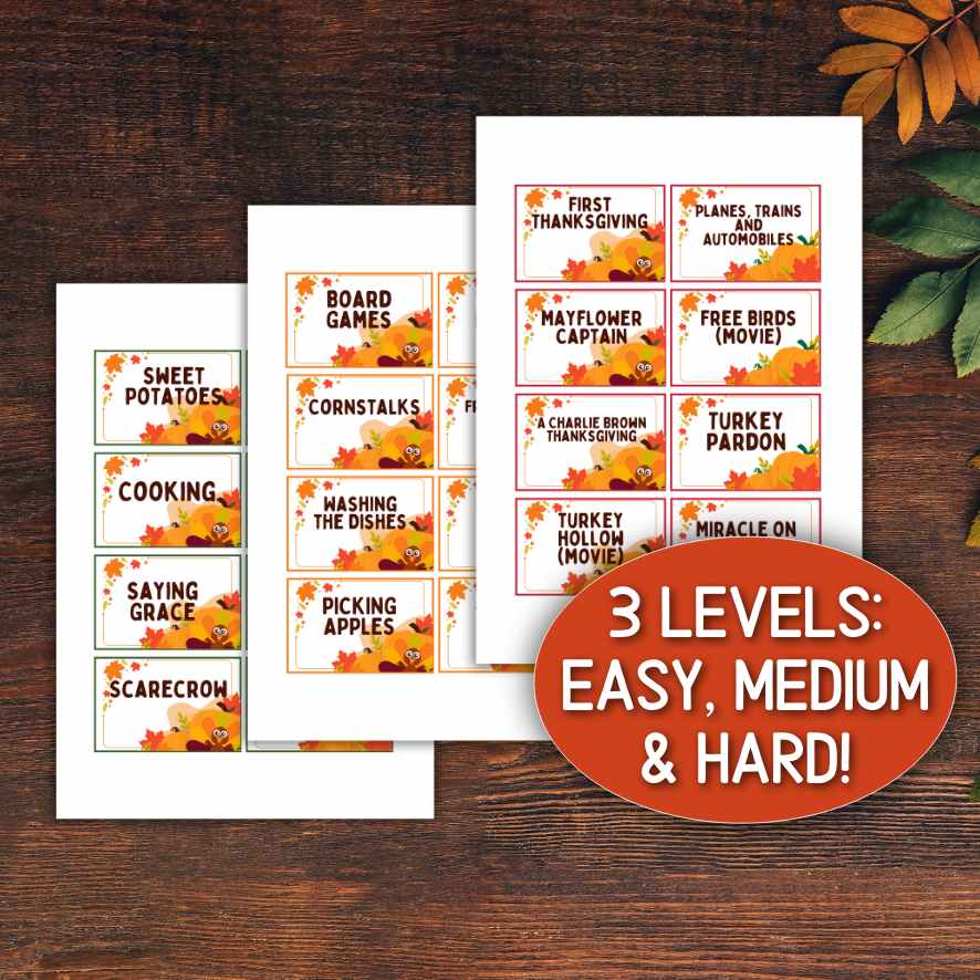 thanksgiving charades