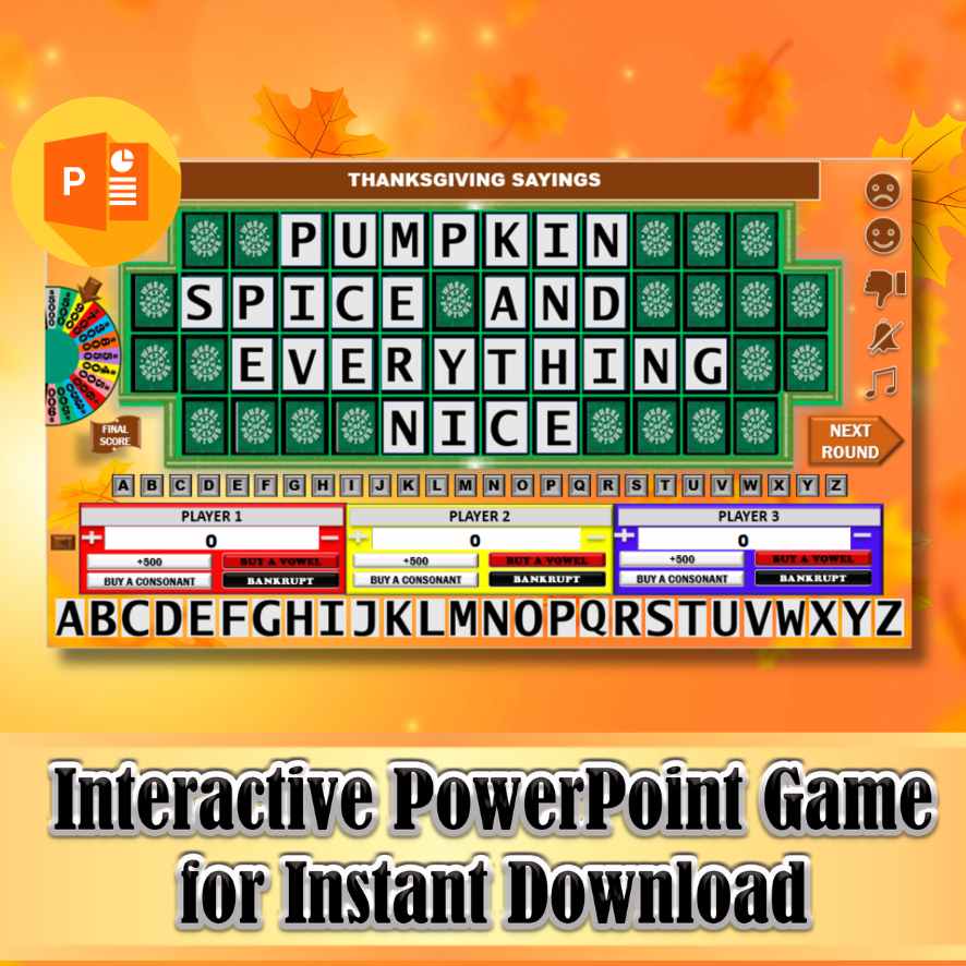 Thanksgiving powerpoint games